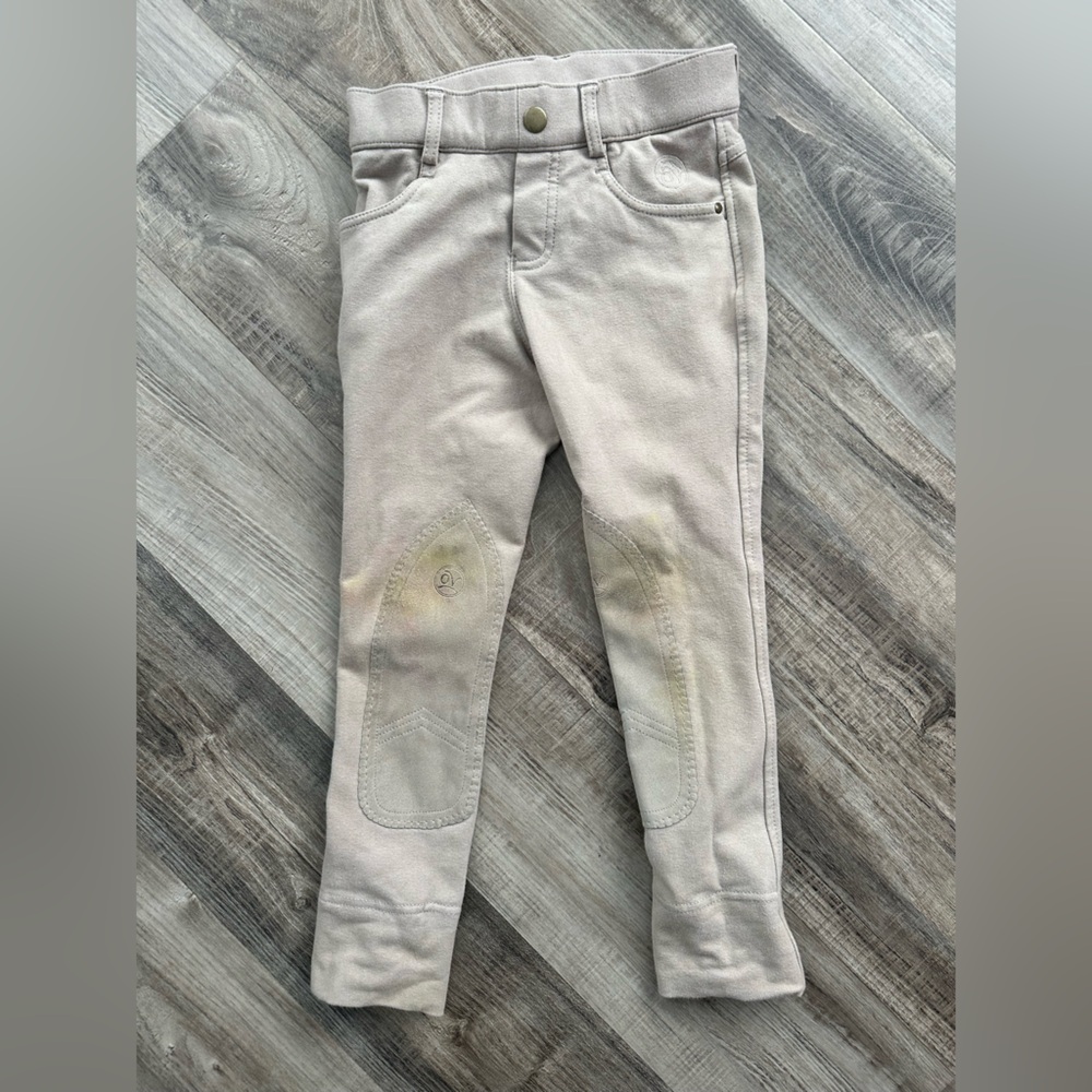 Ovation Tan Knee Patch Riding Breeches Pants Size 6